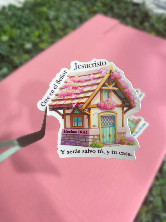 Cree en el Señor Jesucristo (Sticker)